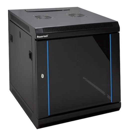 Powertech Wandmontierte Rack-Schranke 19U 60x45x63,6cm NETW-0055