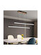 Alista Home Lumini Suspendate Negru LED Cu Lumină Alb Rece Înălțime Reglabilă