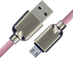 Cabletime CT-PE32-ZFMC Regular USB 2.0 σε micro USB 1m Ροζ