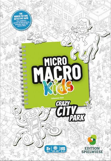 Επιτραπέζιο Παιχνίδι MicroMacro Kids: Crazy City Park για 1-4 Παίκτες 6+ Ετών HCH3035 (EN) Huch