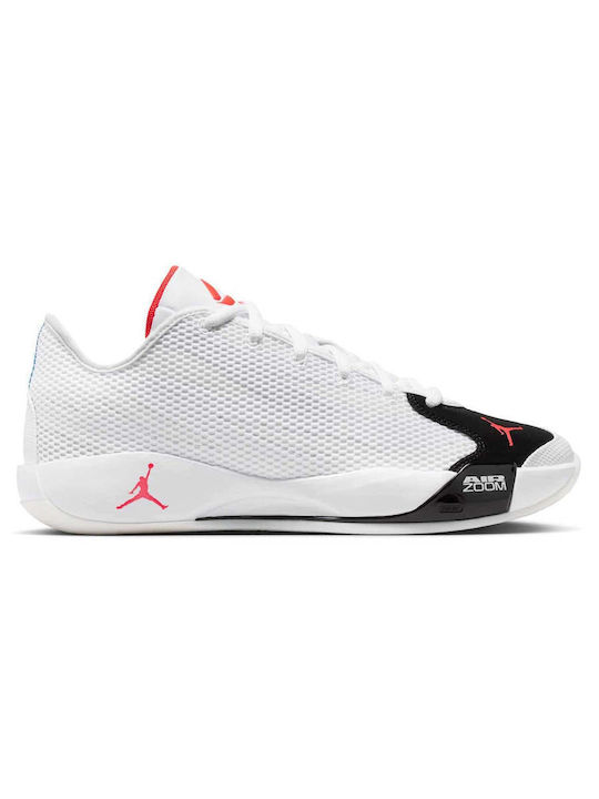 Jordan Luka 77 Μπασκετικά Παπούτσια Λευκό / Μαύρο / Sail / Bright Crimson