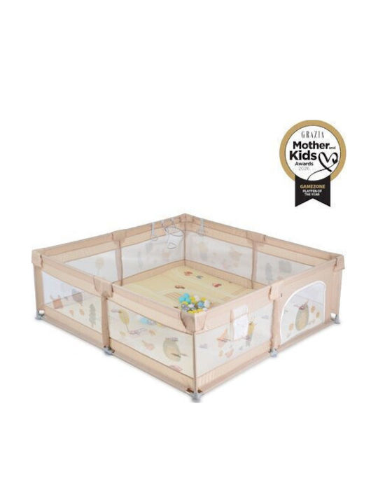 Cangaroo Babypark Mit Matratze Beige 200x180cm
