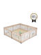 Cangaroo Babypark Mit Matratze Beige 200x180cm
