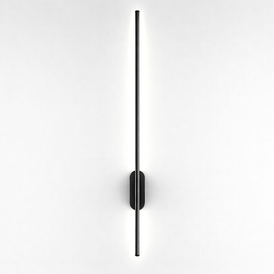 VenCore Modern Wall Lamp with Integrated LED and Adjustable White Light Black