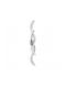 VenCore Modern Wall Lamp with Integrated LED and Adjustable White Light Silver