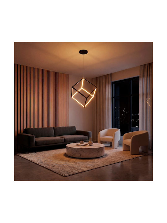 kelvo Kiboo White LED Ceiling Light with Warm to Cool White Light 40x40x40cm