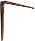 Element-System Corner Shelf Made of Metal in Bronze Colour