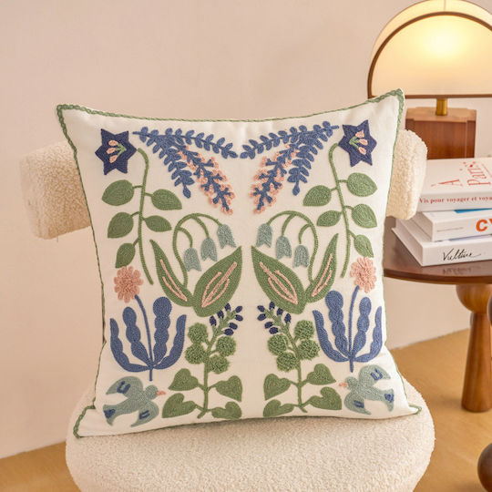 FRIPIA Μαξιλαροθήκη Boho Floral Spring 45x45εκ.