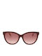 Women Sunglasses With Burgundy Frame And Burgundy Lens