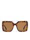 Prive Revaux Women’s Sunglasses with Brown Tartaruga Horn-Rimmed Frame and Brown Lens PR3001/G/S/08670/55