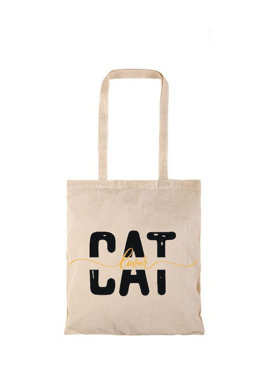 Gadgetink Einkaufstasche Naturale Lange Griffe Cat Lovers