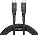 Tech-Protect Ultraboost USB 2.0 Cable USB-C male - USB-C 100W Μαύρο 2m
