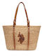 Assn Women's Shoulder Shopper Bag Beige