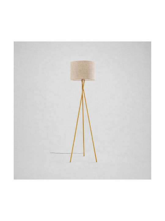 VenCore Lampadar de Podea Înălțime 160xLungime 40cm cu Bază pentru Bec E27 Auriu
