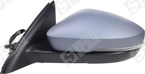 Electric Heated Electric Folding Painted Mirror with Signal & Safety Light 11 Pin A Quality Convex Glass Suitable for Skoda Octavia 6 2017-2020 5e3 Nl3 Nr3 5e5 5e6 5e1857507ad Left 1 Pc