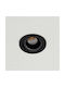 kelvo Metallic Recessed Spot with Built-in LED and Natural White Light White 8.5x8.5cm
