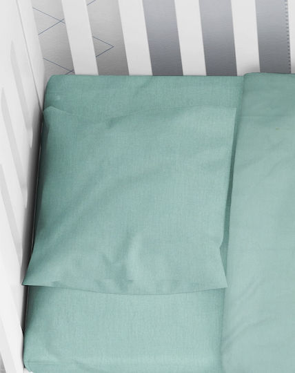 Dimcol Solid Kids Pillowcase Made of 100% Cotton 35x45cm Aqua Dimcol Solid Kids Pillowcase Made of 100% Cotton 35x45cm Aqua