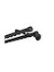 MRShome Toledo Two-Way Metallic Curtain Track in Black Colour 200cm MRS902BK200D