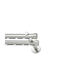 MRShome Toledo Two-Way Metallic Curtain Track in Silver Color 240cm MRS902NS240D
