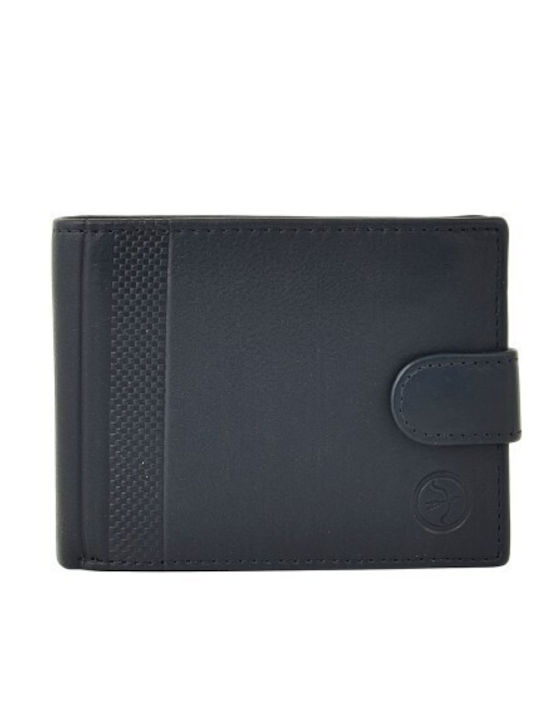 Кожен Мъжки Портфейл с RFID Син
