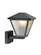 Lampion De Grădină Suport Inferior 60w E27 Ip44 Negru Belight