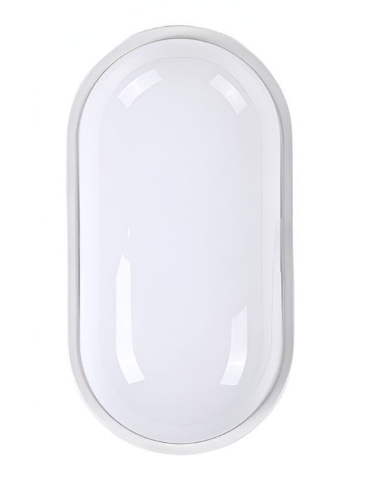 Ax320/218wh Outdoor Led Wall Light Warm Light 3000k Ip65 White Metal