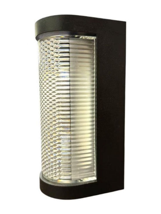Ax155 Außenwandleuchte Mit Integrierter LED 8W Metall Schwarz
