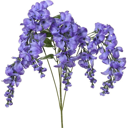 Artificial Chinese Wisteria Polyester Purple Branch 99cm Kaemingk 833203 00055985
