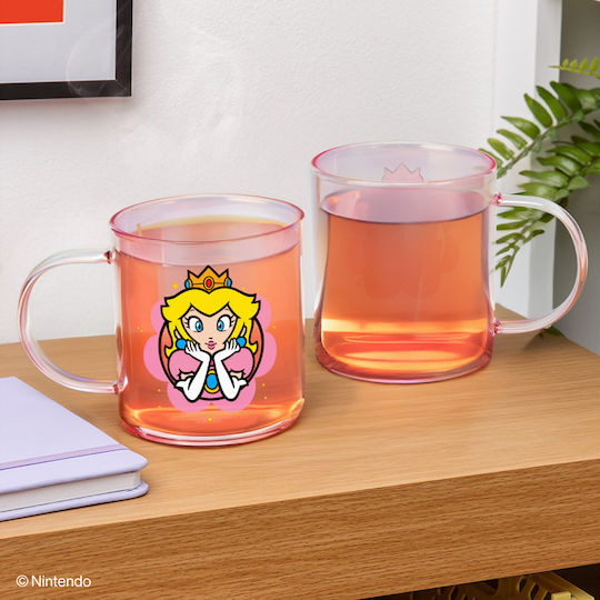 Super Mario Чаша Стъклена Оранжева