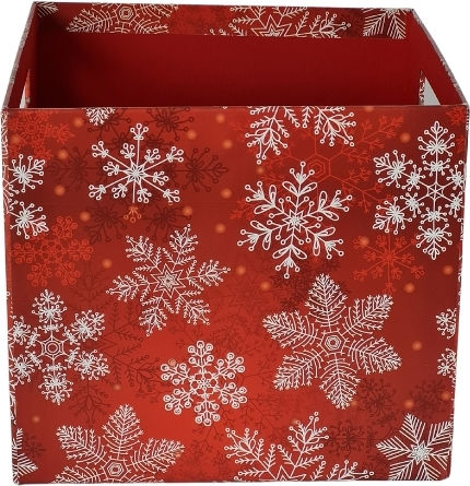 DS Boxes Weihnachts Geschenkbox für Geschenk Rot 20x18x20cm