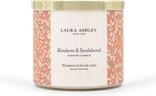 Laura Ashley Αρωματικό Κερί σε Βάζο με Άρωμα Σανδαλόξυλο 400gr