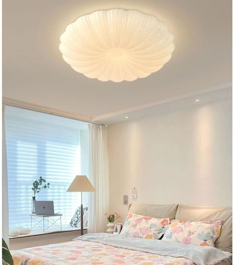 Led Таванна Лампа Margareta 35 См 32w 3000k 4000k 6000k Бял Метал Акрил
