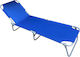 ArteLibre ArteLibre Strandliege Blau Metallisch 190x59x26cm