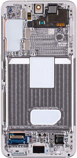 Display LCD Samsung S901B Galaxy S22 + Unitate Touch + Ramă Față Phantom White Service Pack