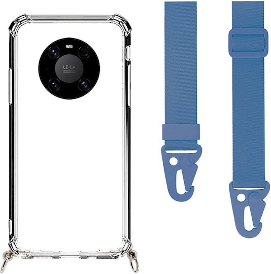 Калъф за мобилен телефон Прозрачен Каишка Син Huawei Mate 40