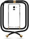 Transparente Handyhülle mit Nackenriemen Schwarz für Galaxy J6 2018