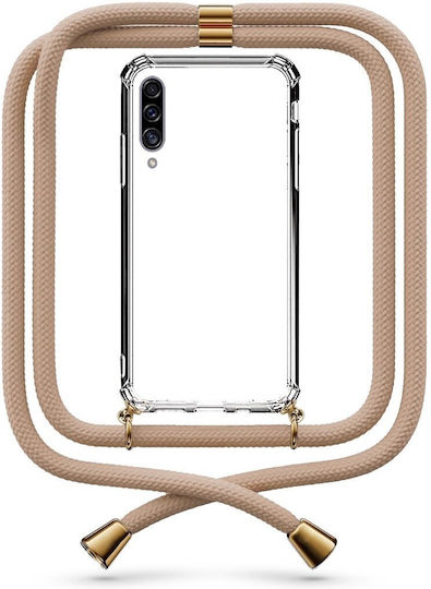 Θήκη Κινητού Διάφανη Κορδόνι Beige Galaxy A30s
