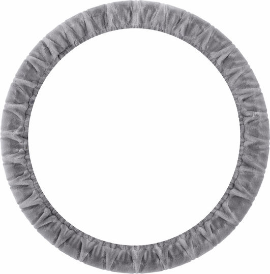 Κάλυμμα Τιμονιού Αυτοκινήτου Γκρι 37-39cm Pvc & Καουτσούκ Αντιολισθητικό Universal