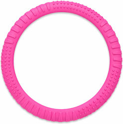 Car Steering Wheel Cover Pink 37-39cm PVC & Rubber Anti-Slip Universal