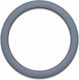 Car Steering Wheel Cover Gray 37-39cm PVC & Rubber Durable Non-Slip Universal