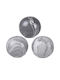 Artekko Marbleized Διακοσμητικές Κεραμικές Σφαίρες Γκρι Αποχρώσεις 10x10x9.5 Cm 3pcs