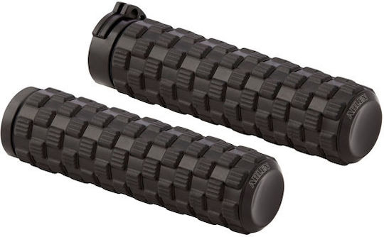 Arlen Ness Motorcycle Grips Harley Davidson '08 '25 E-throttle Black Air Trax Grip Set Black