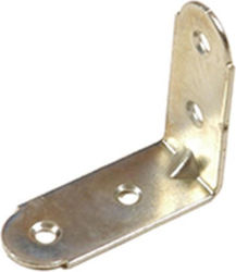 Metal-con Γωνία Ραφιού από Μέταλλο σε Ασημί Χρώμα 80x80mm 397