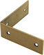 Besana Ъглов Рафт от Металик в Бронзов Цвят 50x18mm 6677000