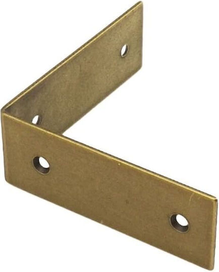 Besana Ъглов Рафт от Металик в Бронзов Цвят 50x18mm 6677000