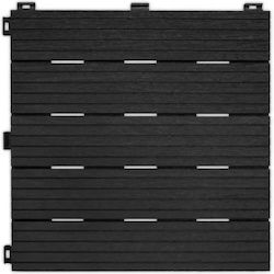 Cosmo Graphite Decking Tile 30x30cm 6pcs