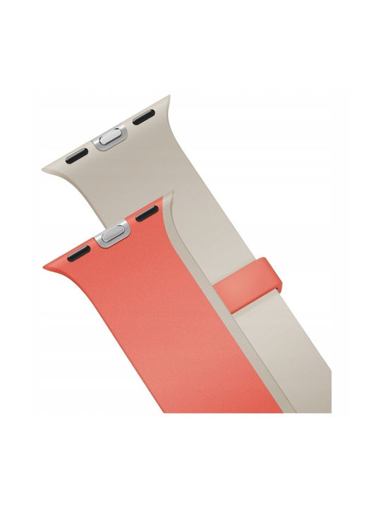 Uniq Watch Band Revix Iv Premium Apple Watch 49 46 45 44mm Edition Reversible Magnetic Pink-beige