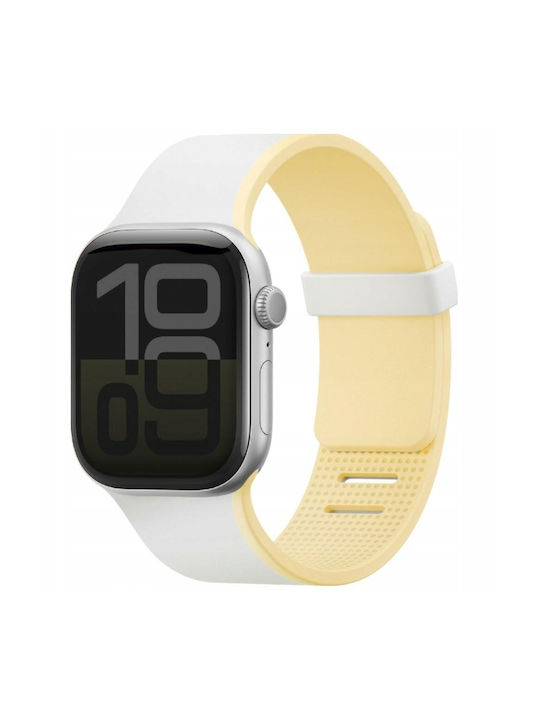 Uniq Watch Band Revix Iv Premium Apple Watch 42 41 40mm Edition Reversible Magnetic White-yellow