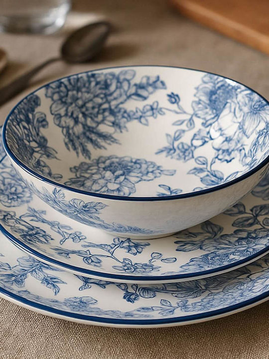 Excellent Houseware Σερβίτσιο Πιάτων από Πορσελάνη Καφέ 18τμχ