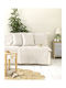 Nima Nora Armchair Throw Chenille 180x180cm Ecru